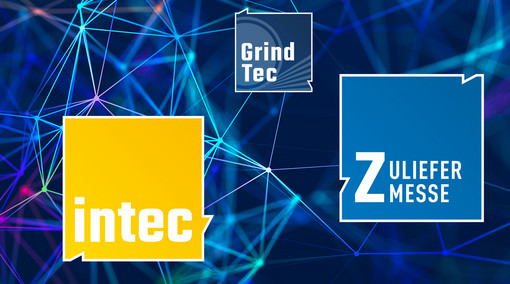 Messelogos der intec, Grind Tec und Zuliefermesse