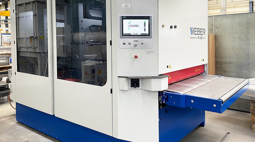 Neue Schleifmaschine in der Fertigung von H.P. Kaysser von der WEBER Maschinenfabrik