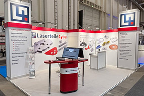 Laserteile4you Messestand NORTEC 202
