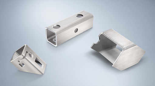 3 verschiedene Rohrlaserzuschnitte