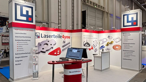 Laserteile4you Messestand auf der Nortec