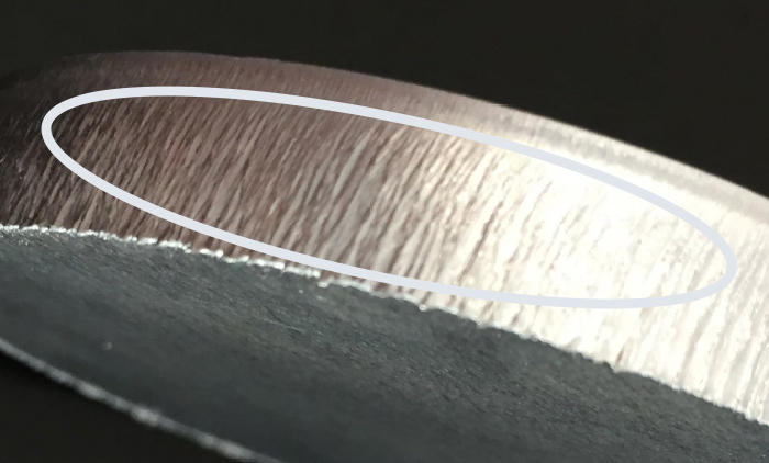 Beispielabbildung Rauheit der Laserschnittkontur