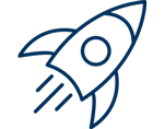 Grafik zu Startschuss: eine Rakete