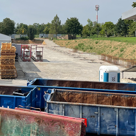 Bausstellenansicht Richtung Westen